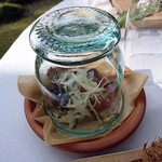 イル　フェリーチェ - 仙巌園「偉人たちが愛した薩摩郷土料理」「日海丸の日帰りカツオのたたき　桜チップの瞬間燻製」