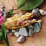 イル　フェリーチェ - 仙巌園「偉人たちが愛した薩摩郷土料理」「カツオの腹皮とサツマイモのガネ」