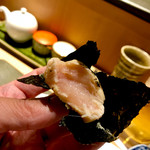 やきとり 花むら - 磯部焼断面