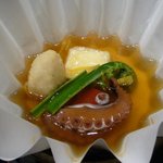 源氏総本店 - 桜蛸と海老芋の揚げだし鍋
