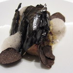 フロリレージュ - フォアグラと焼き茄子　黒トリュフを散らして（11.2月）