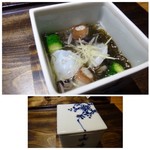 御料理 光安 - ◆明石のタコと宮津のモズク・・タコが柔らかく、酢加減もよく食べやすい。