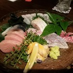 酒と料理 かぶ菜 - お刺身盛り合わせ　ノドグロもあった！