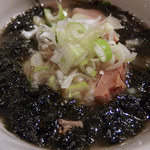 アジトイズム - 【イレギュラー】夏の!!ごまたっぷりののりつけ麺（800円）＋〆の雑炊仕立て（200円）