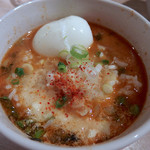 アジトイズム - 【イレギュラー】夏の!!ごまたっぷりののりつけ麺（800円）＋〆の雑炊仕立て（200円）