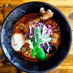 スープカリー 藍色 - 青碧（炙りチキンレッグ/平日限定昼カリー）