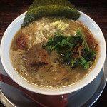 ラーメン ヤスオ - らーめん（細麺） 130g ニンニクショウガ 700円