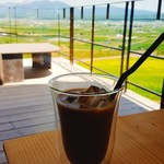 Furano Sakurano - 2017/6  十勝岳遠景とアイスコーヒー