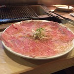 完全個室焼肉 うしあぶり - 特選 鳳来牛 サーロインのレアロゼ