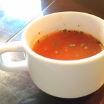アティックルーム新宿 - ランチセットのスープ