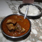 サンバレーホテル - マトンカレー（S）、バスマティライス（S）