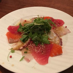 Rakuten shokudou tsuchiura baru - 魚介のカルパッチョ