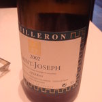 ア・ニュ ルトゥルヴェ・ヴー - グラスワイン（白）：サンジョセフ・ブラン・リスラ2007（￥1,200）