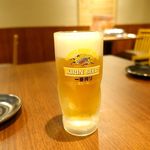 鶏ちゃん焼酒場 とりぼぼ - キリン一番搾り 生　480円