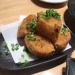 博多とりかわ 長政 - 煮大根の唐揚げ