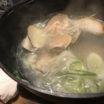 居酒屋　ちょーちょ - 蛤と上村豆腐のしゃぶしゃぶ鍋