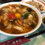 西華苑 - スタミナ五目麺＆ガーリックチャーハン
