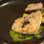 セルサルサーレ - 魚料理、今日は甘鯛のうろこ焼き(*^^*)旦那が大好きなメニューです！うろこパリパリ中身ほっくり！付け合わせの野菜もすごく美味しかったです。