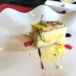 ユーロダイア - サーモンと水茄子のミルフィーユ