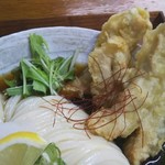 自家製うどん さんたく - とり天入り