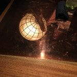 バー・ジュニパー - カウンタートップは銅板だったのね〜(๑>◡<๑)