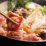 Specialty ≪Chicken sukiyaki hotpot≫