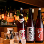 Famous sake from all over Japan...along with exquisite creative Japanese-style meal...