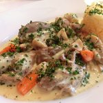 ラミティエ - 本日のランチ 1200円 の豚肉のブランケット(クリーム煮) バターライス添え