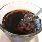 ラミティエ - デザートセット 525円 のアイスコーヒー