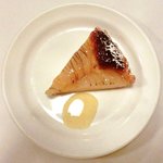 ラミティエ - デザートセット 525円 の洋ナシのタルト キャラメルジャム入り