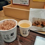 日本橋だし場＋ - おかかご飯、出汁、からあげ