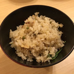 旬菜 おぐら家 - 天然鮎と山椒の炊き込みご飯