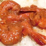 スパイスカフェ - ペアカレーランチ 1350円 の海老