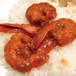 スパイスカフェ - ペアカレーランチ 1350円 の海老