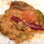 スパイスカフェ - ペアカレーランチ 1350円 のサンバル(中辛)