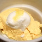 スパイスカフェ - ペアカレーランチ 1350円 のマンゴームース