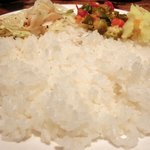 スパイスカフェ - ペアカレーランチ 1350円 のライス