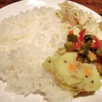 スパイスカフェ - ペアカレーランチ 1350円 のライス