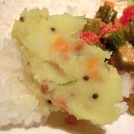 スパイスカフェ - ペアカレーランチ 1350円 のライス