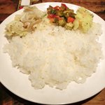スパイスカフェ - ペアカレーランチ 1350円 のライス