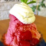 Cafe Magnolia - 当店一押しの天使のかき氷です！！苺