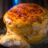 Cafe brunch TAMAGOYA - 料理写真:日の出カスタードのブリュレパンケーキ