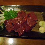 居酒屋 木の実 - 牛レバ刺し