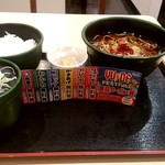 ゆで太郎 - 納豆 360円（納豆、お好み玉子、そば、ご飯）