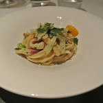 リストランテ カノフィーロ - 北寄とフィノッキオのアーリオオーリオ　ホラーサーン小麦のスパゲッティ