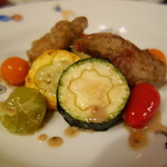 シャテール - ロゼール産リーダニョー　夏野菜サラダ仕立て