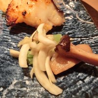 霞庭 まつばら - 銀だらの西京焼 1500円 の香の物