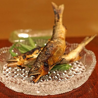 会席料理 岸由 - 天然鮎の塩焼き