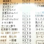 晩杯屋 新橋烏森①店 - ドリンクメニュー