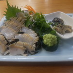四ツ木製麺所 - アワビ刺身